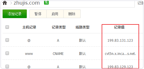 Incapsula޸DNS¼