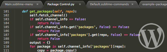 wordpressSublime Text 2