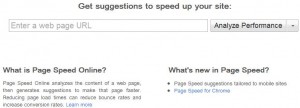 Index of page speed online
