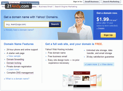 Yahoo $1.99Ԫ .comע̳