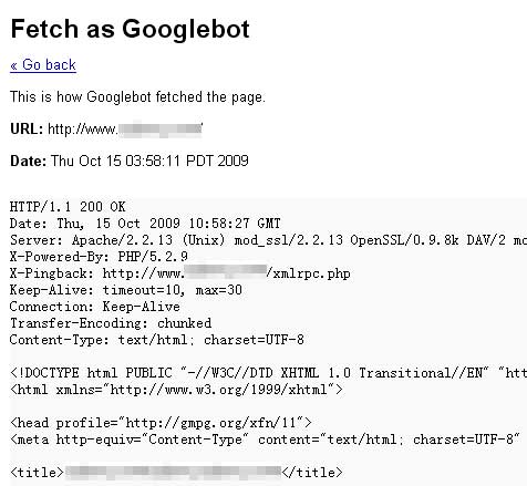 fetch as google ģ Googlebot ˲鿴ҳĴ